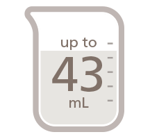 Up to 43 mL